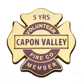 Capon Valley Fire Company Service Pins