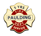 Paulding County Fire Dept. Service Pins